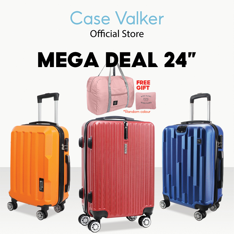 Case Valker ABS Hard Case Luggage Bag Multiple Design 24 Shopee Malaysia