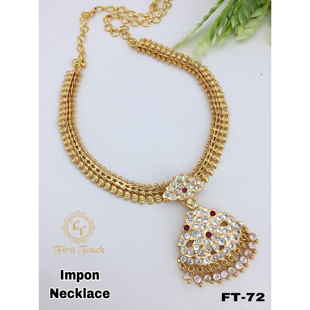 Indian gold plated Impon Addiyal not 916 Shopee Malaysia