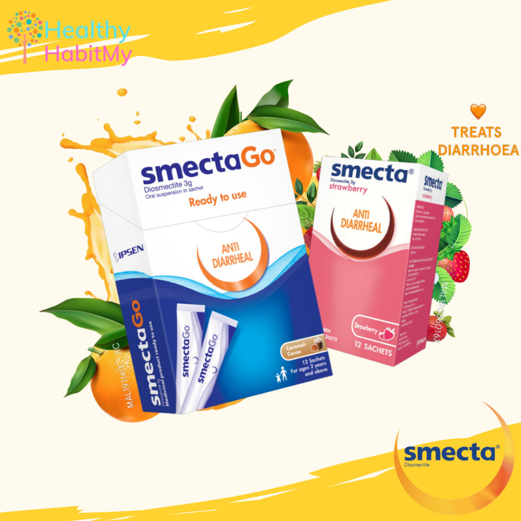 SMECTA AntiDiarrhea Smecta OrangeVanilla Smecta Strawberry Anti