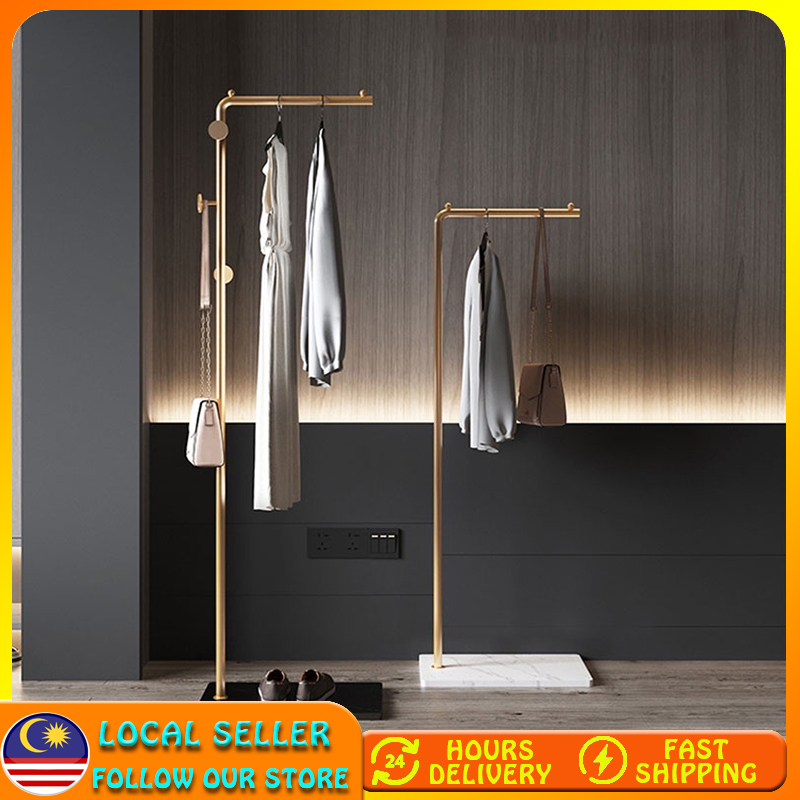 Nordic Coat Rack Stand Metal Clothes Hanger Marble Hanging Clothes Rack Suitable For Home/Hotel
