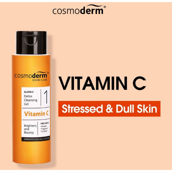 COSMODERM GLOW-C DETOX CLEANSING GEL (STEP 1) 120ML (EXP:08/2024 ...