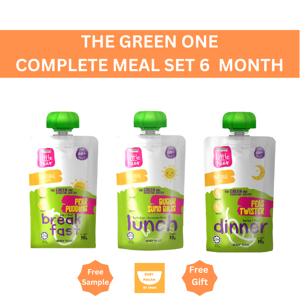 Little Nuur Baby Food Bubur Baby 6 Bulan Ready To Eat Makanan Bayi Tak