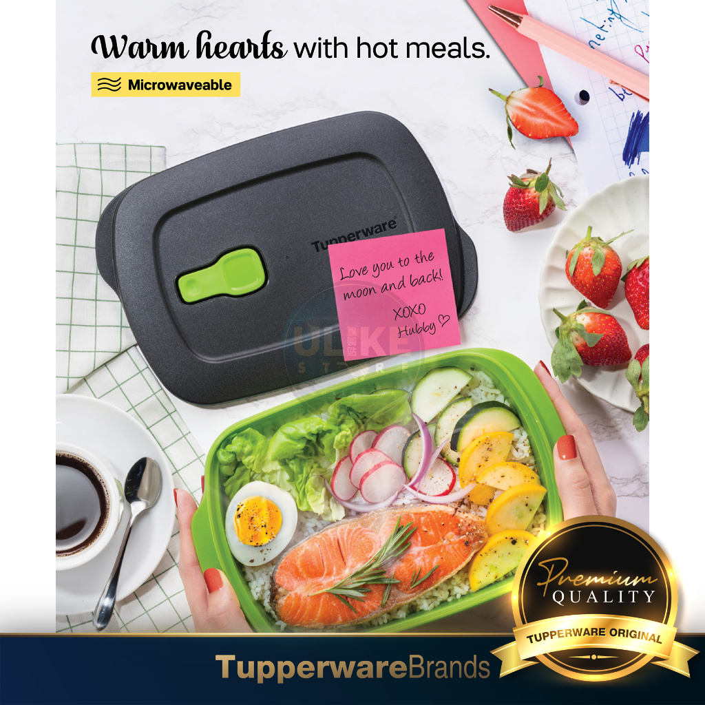 Tupperware Reheatable Divided Lunch Box (1.0L / 1.25L) / Microwaveble