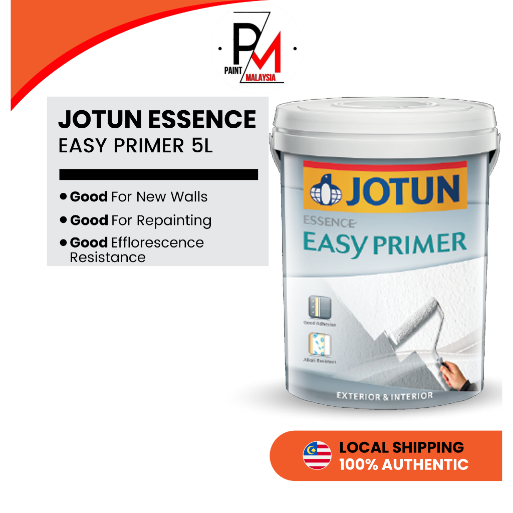 JOTUN Paint Essence Easy Primer 5 Liter Wall Sealer Interior Exterior ...