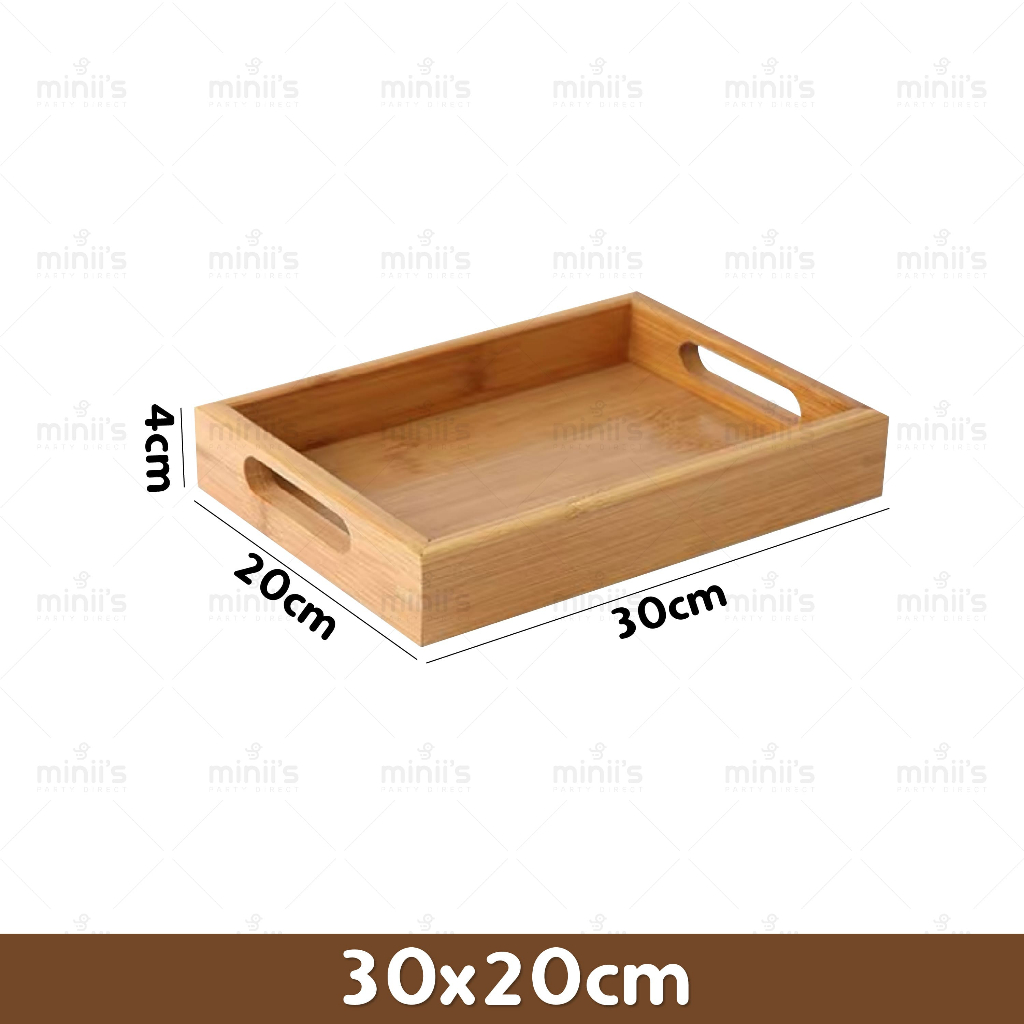 RAYA Miniis Dulang Kayu Wood Bamboo Trays wooden tray with handles ...