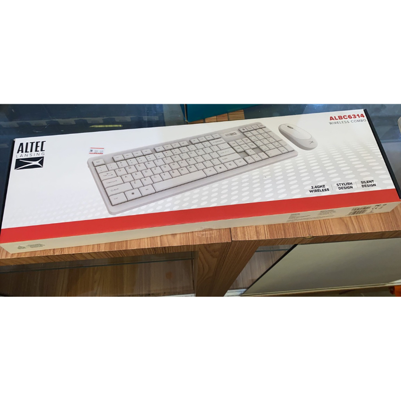 Altec Lansing C314 Wireless Combo Keyboard Silent Mouse Set for PC ...