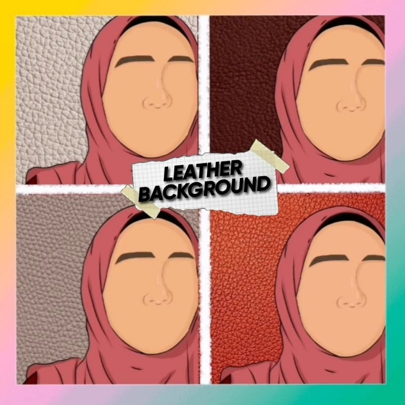 (LEATHER BACKGROUND ) Illustration digital portrait (faceless ) (just ...