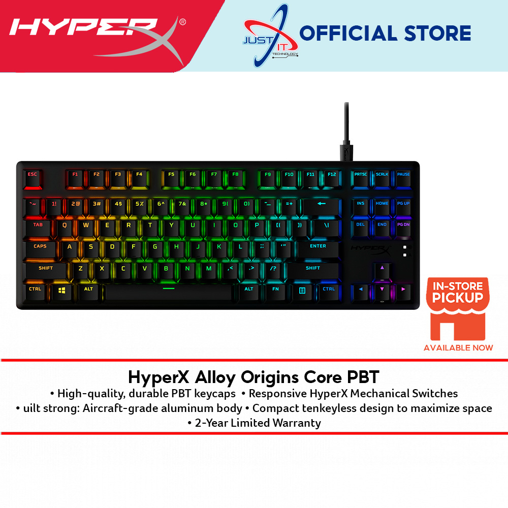 HyperX Alloy Origins Core PBT Mechanical Gaming Keyboard ( HX RED / HX ...