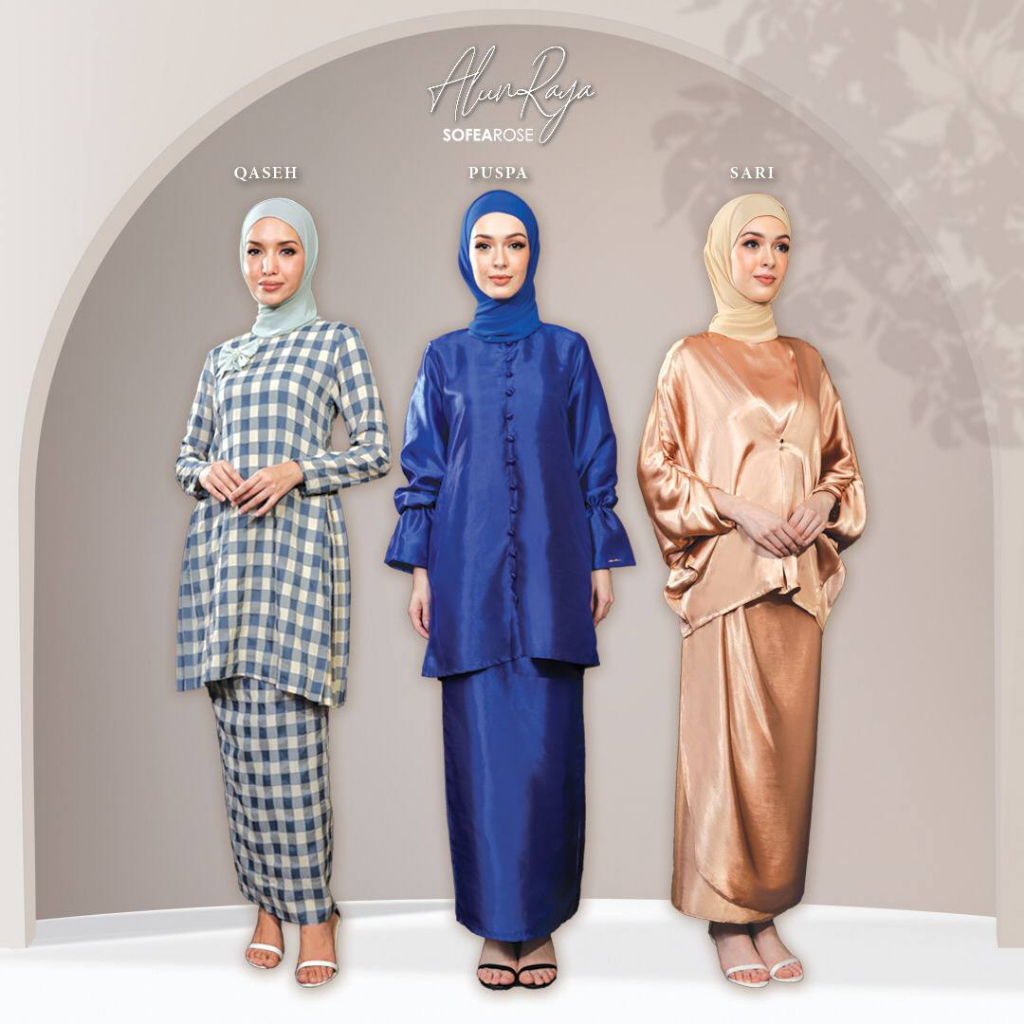 (PAGE 1) Alun Raya 2023 Baju Kurung Collection | Shopee Malaysia