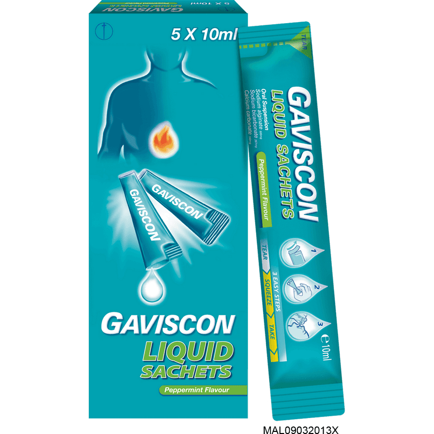 Gaviscon Liquid Sachets Peppermint Flavour ( 5 x 10ml ) Shopee Malaysia