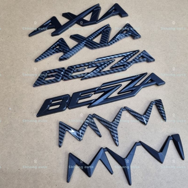 perodua matte black emblem logo bonet myvi axia bezza emblem Meterial ...