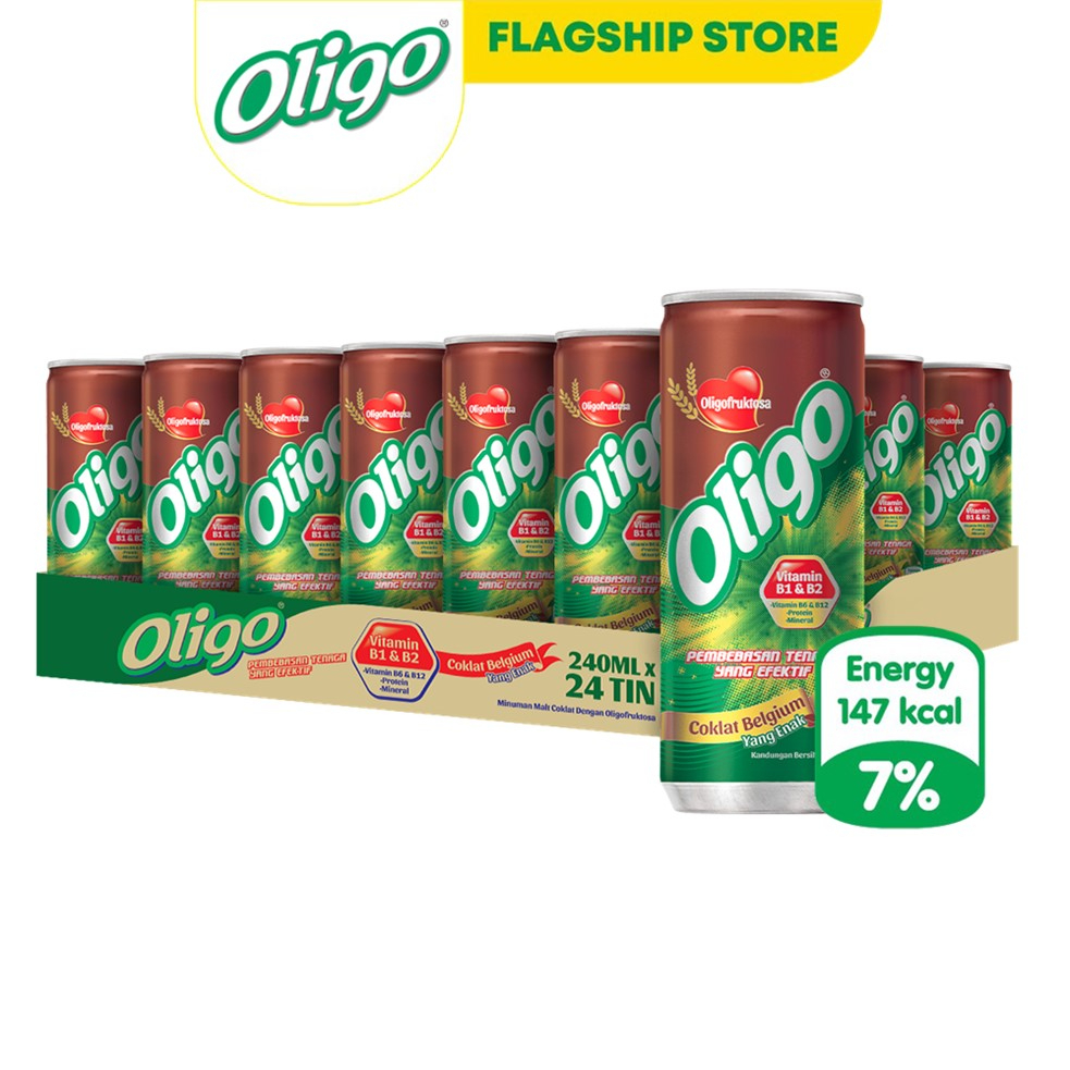 Oligo Chocolate Malt Drink Energy Protein 240ml Slim Can 1x24can My 11134207 23030
