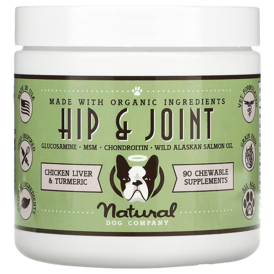 Natural Dog Company, Hip & Joint, All Ages, Chicken Liver & Turmeric