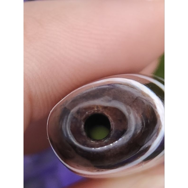 💥Ready Stock💥 57.8x16.8x11.2mm 水草玛瑙牛角型七眼天珠Moss Agate