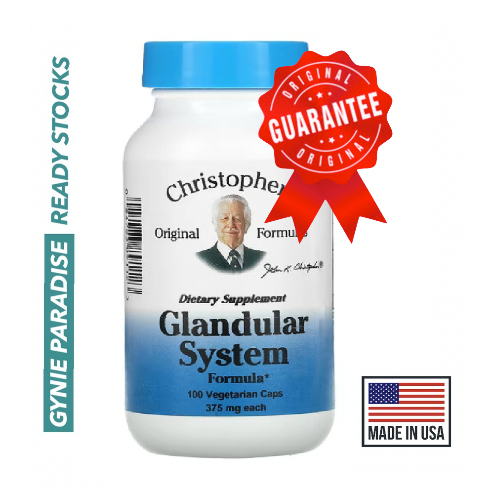 Ready Stocks, Glandular System Formula, 375 mg, 100 Vegetarian Caps