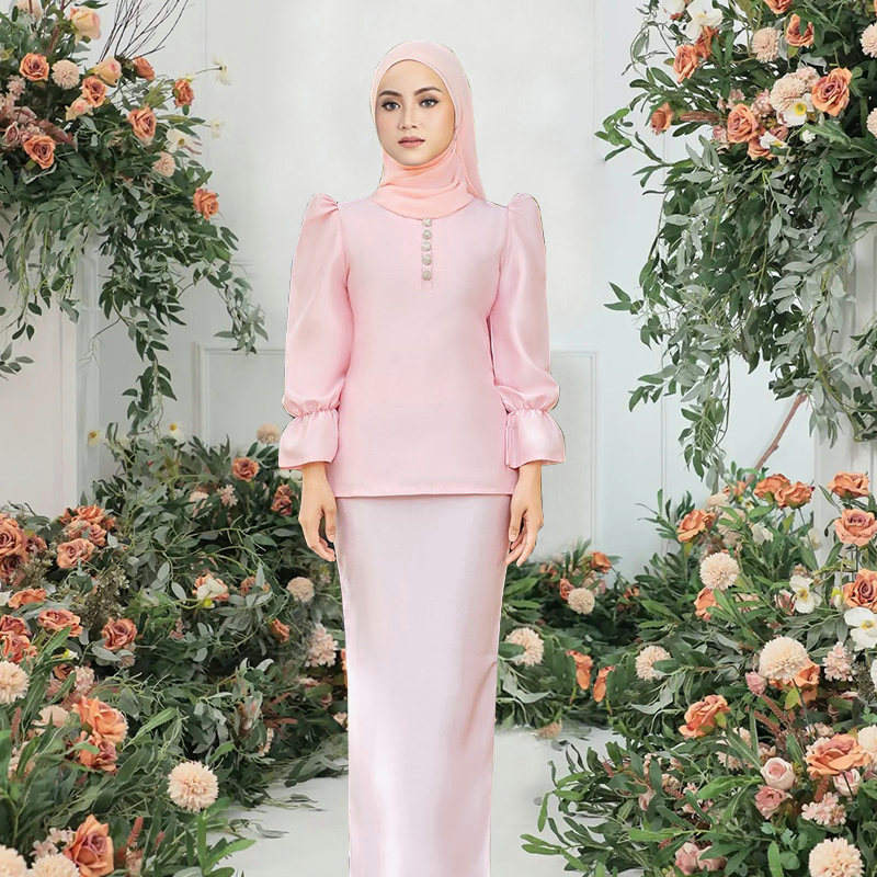 Baju Kurung Moden Ironless Baju Raya 2023 Bajukurung Plain Premium