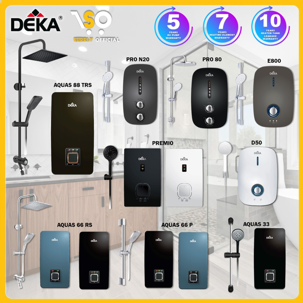 DEKA Aquas 33 88TRS 66RS 66P DC Inverter Pump Instant Heat Water Heater ...