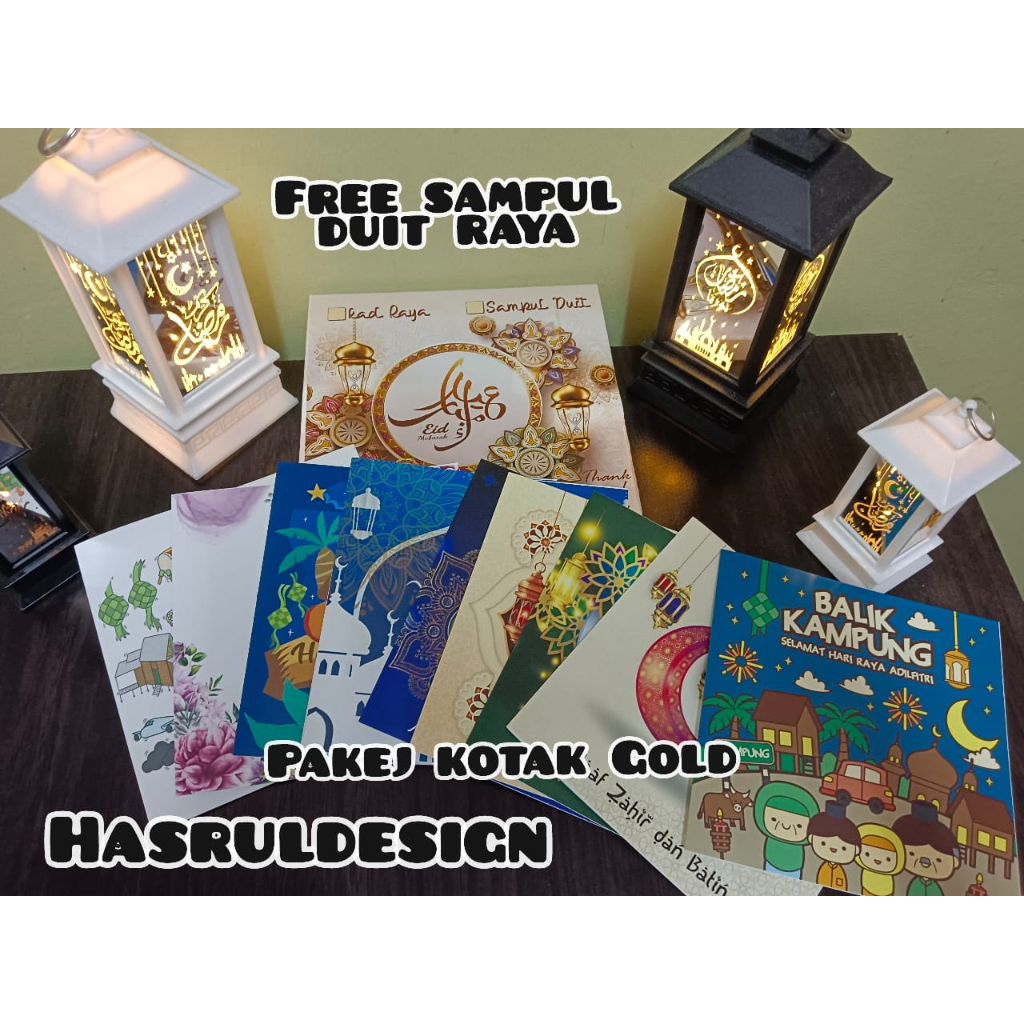 Kad Raya Cantik + free sampul raya | Shopee Malaysia