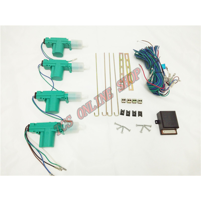 Universal Car Power Center Door Lock System-One Master and Three Slaves ...
