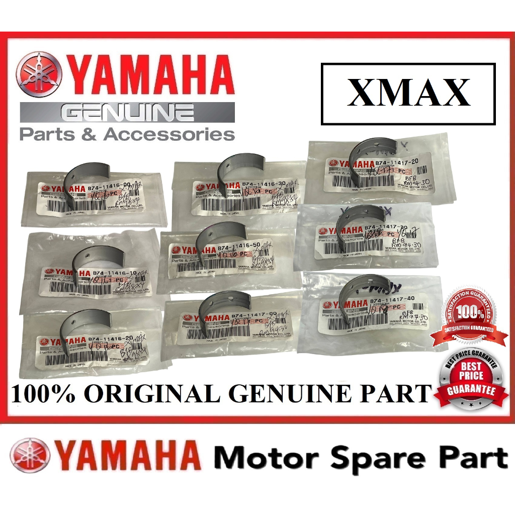 (100 ORIGINAL) YAMAHA XMAX PLANE BEARING CRANKSHAFT // B7411416 B74