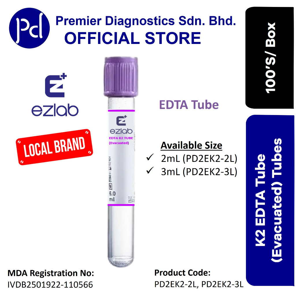 EZLab K2EDTA Blood Collection Tube Shopee Malaysia