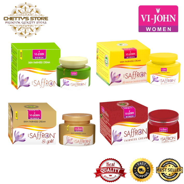 VIJOHN WOMEN Saffron Fairness Cream Classic/Advanced/Haldi Chandan