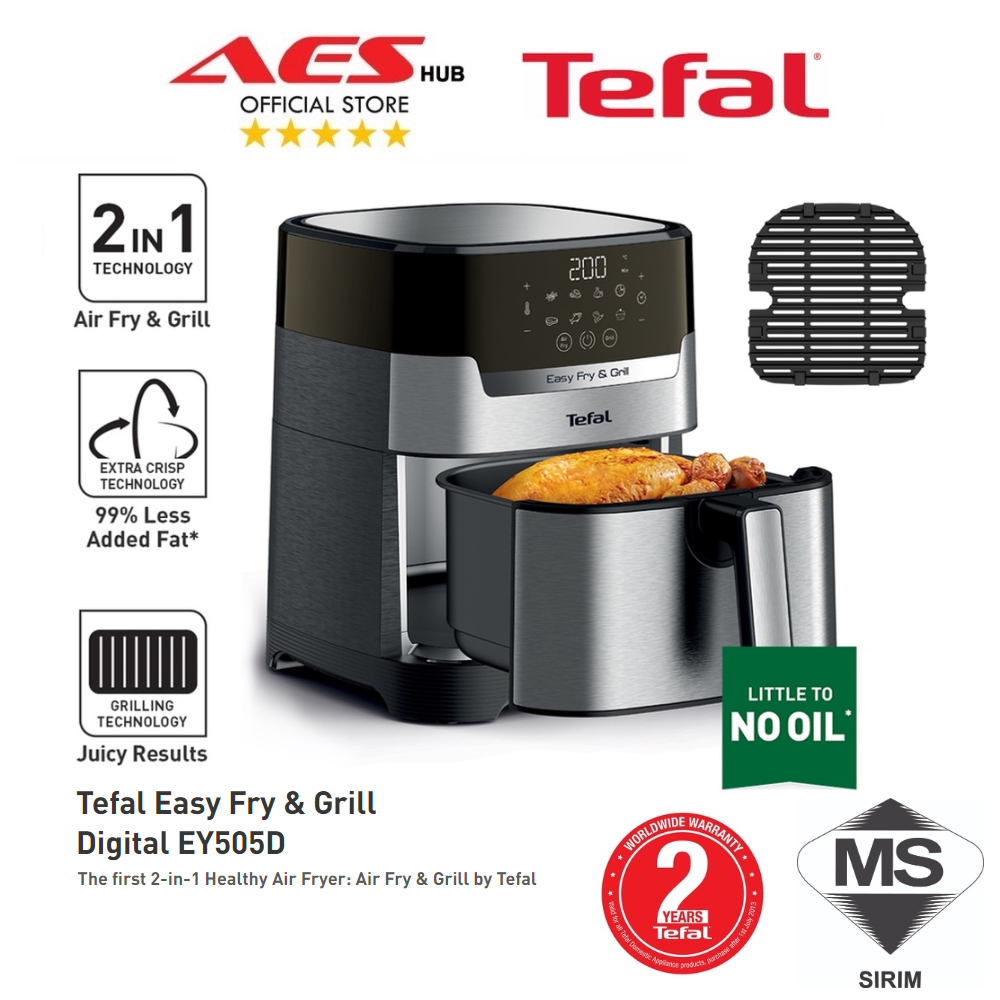 Tefal Easy Fry & Grill Digital Air Fryer Airfryer With 8 Automatic ...