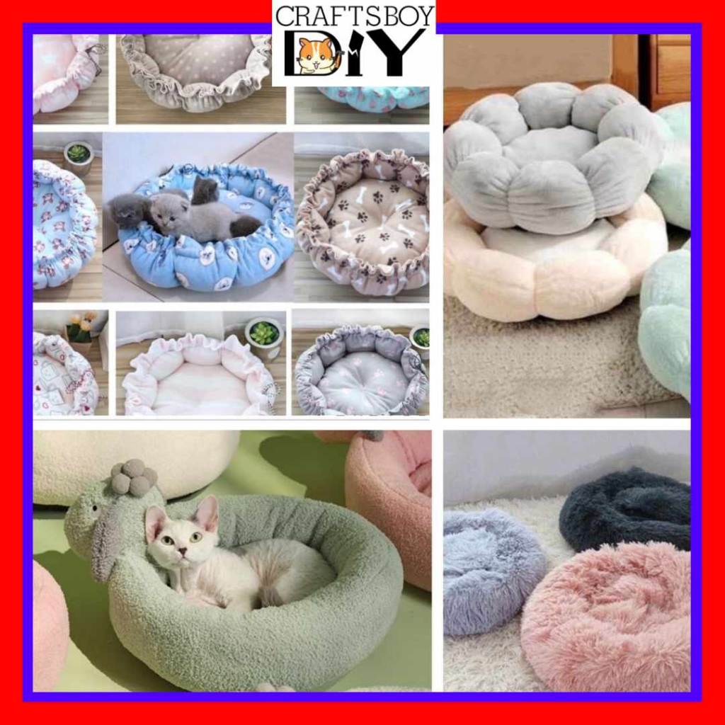 (Ready Stock) Cat Bed Cushion Katil Kucing Murah Pumpkin bed Tempat