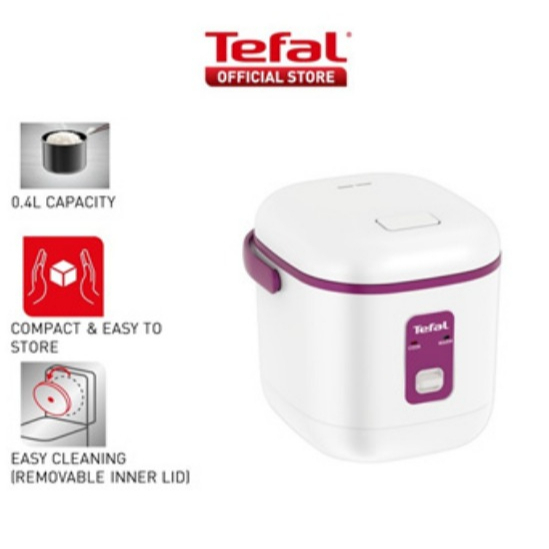 TEFAL Mini Rice Cooker 0.4L RK1721 (2CUPS) Mini Mechanical Rice Cooker4 ...