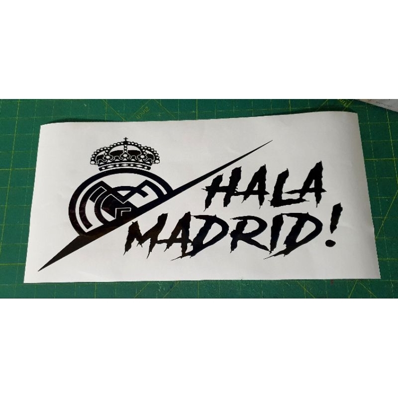HALA MADRID,STICKER REAL MADRID,STICKER CERMIN,STICKER KERETA,STICKER ...