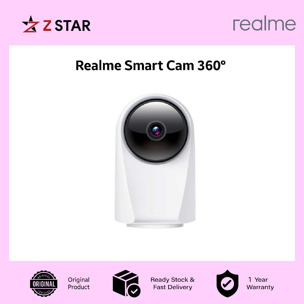 Realme Smart Cam 360° - Supports up to 128GB Memory Card AI Motion ...