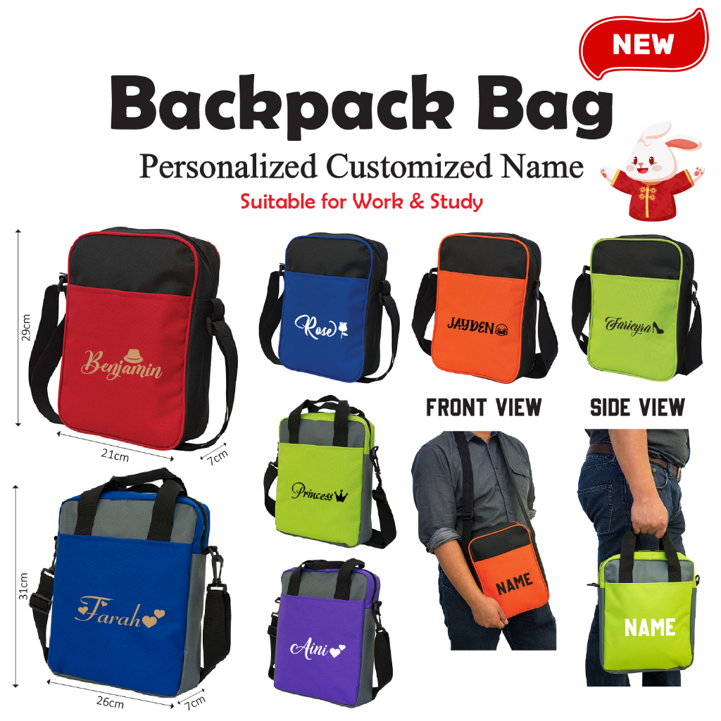 Backpack personalized name sale