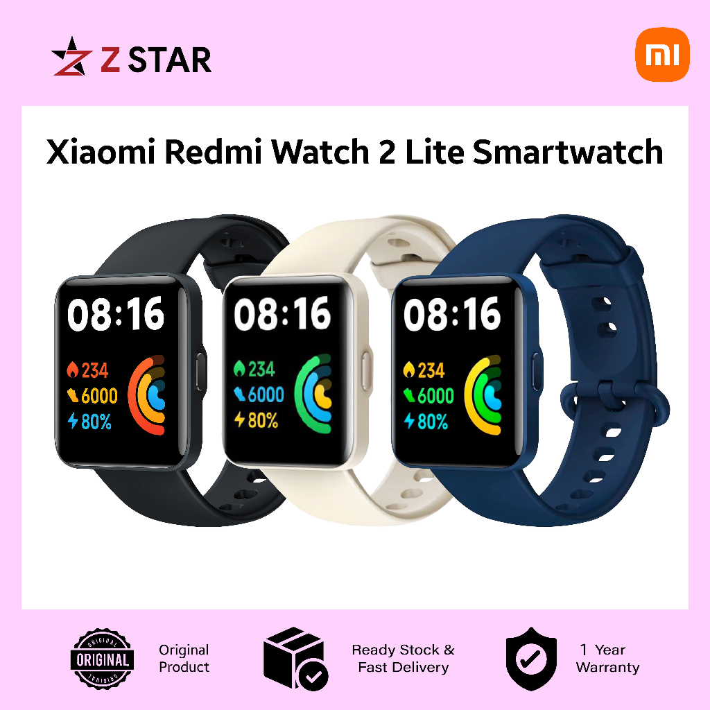 Xiaomi Redmi Watch 2 Lite w/ 1.55-inch 5 ATM display now official