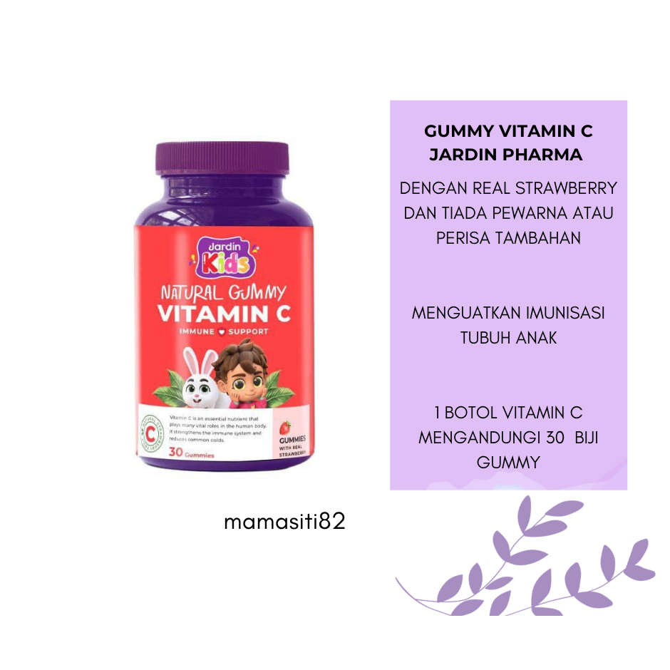 CLEARANCE STOK EXPIRE MARCH 2024 Gummy Vitamin C 30 biji gummies Real
