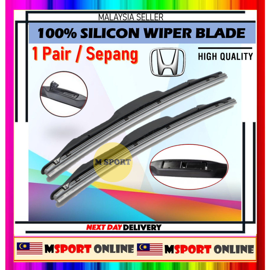 Silicone Wiper Kereta Honda Crv City Civic Jazz Crz Hrv Brv Accord