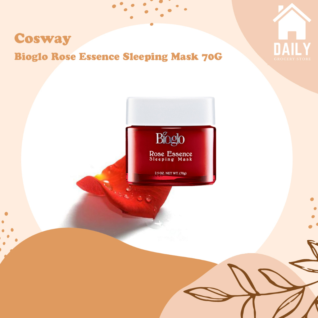 Bioglo Rose Essence Sleeping Mask (70g) 玫瑰精華晚安凍膜 Cosway Shopee Malaysia