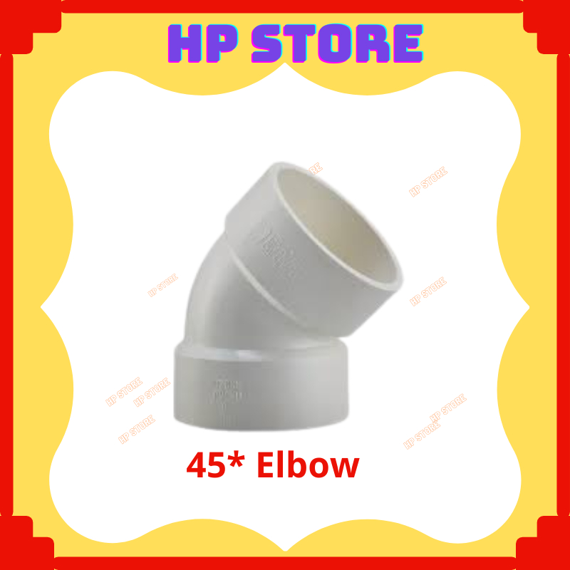 32MM/ 40MM/ 50mm UPVC Fitting Paip Sinki Dapur, Paip PVC Putih Elbow ...