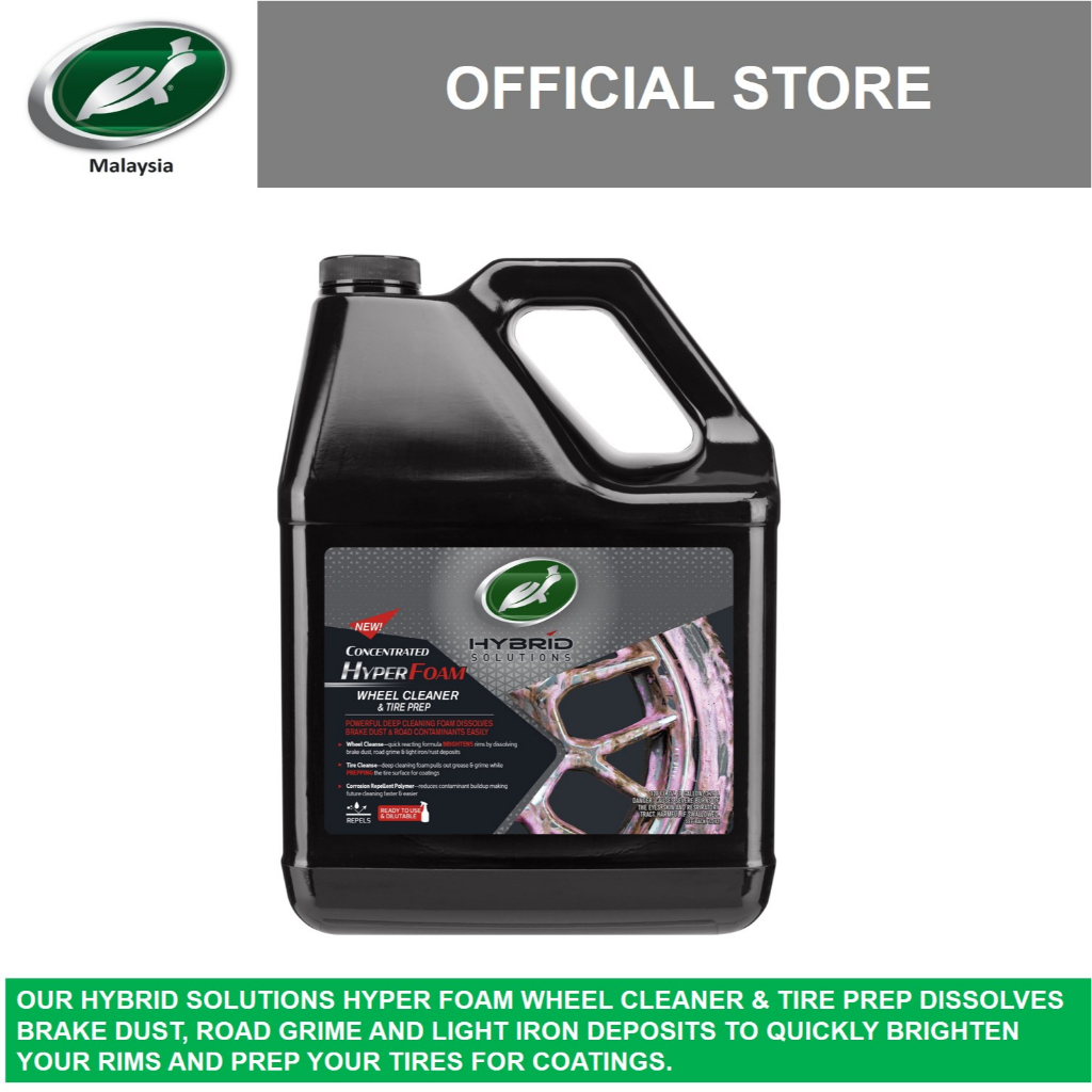Turtle Wax Hybrid Solution Hyper Foam Wheel Cleaner & Tire Prep 3.79L
