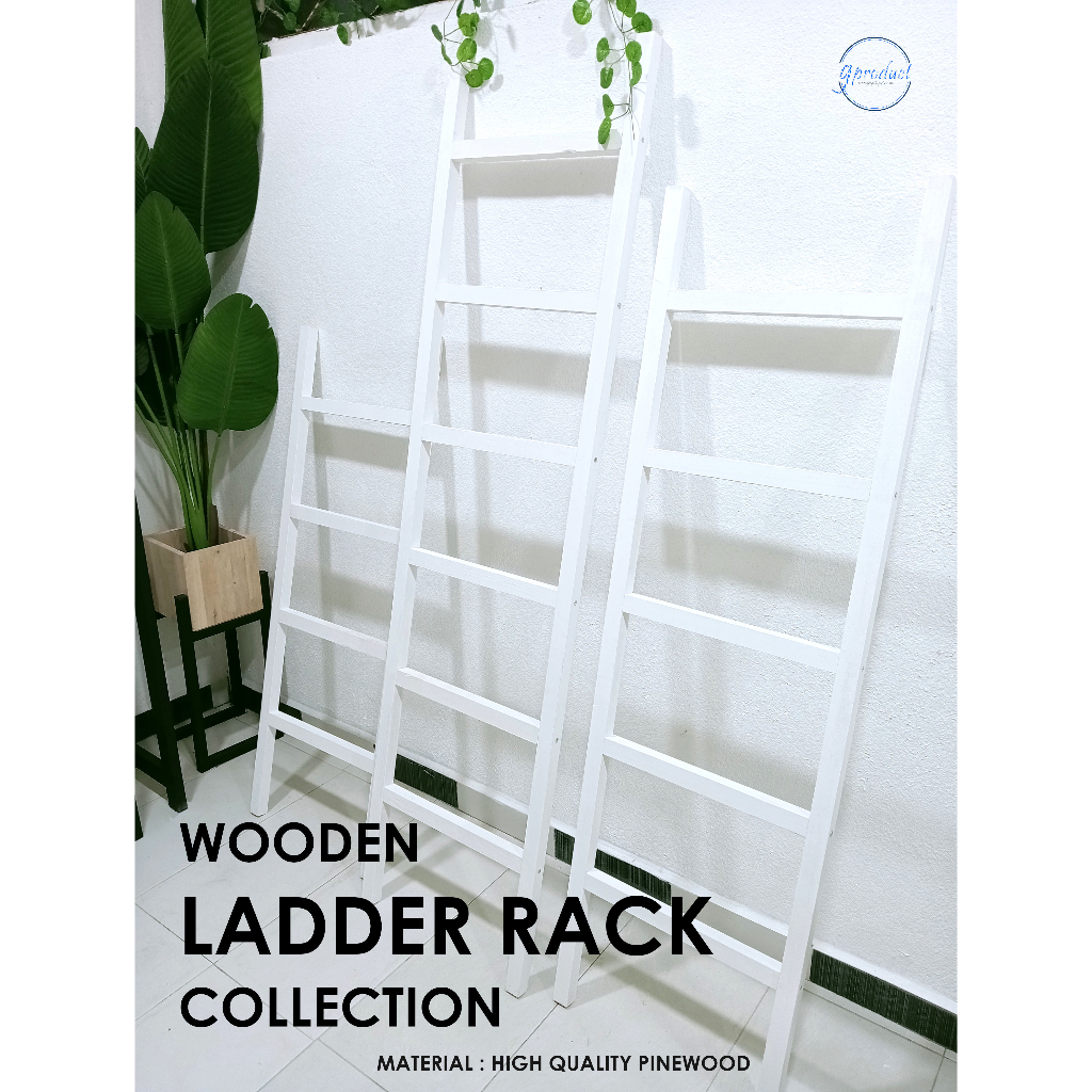 RUSTIC LADDER TOWEL RACK | RAK TUALA TANGGA HIASAN | HOME DECO | DEKO ...