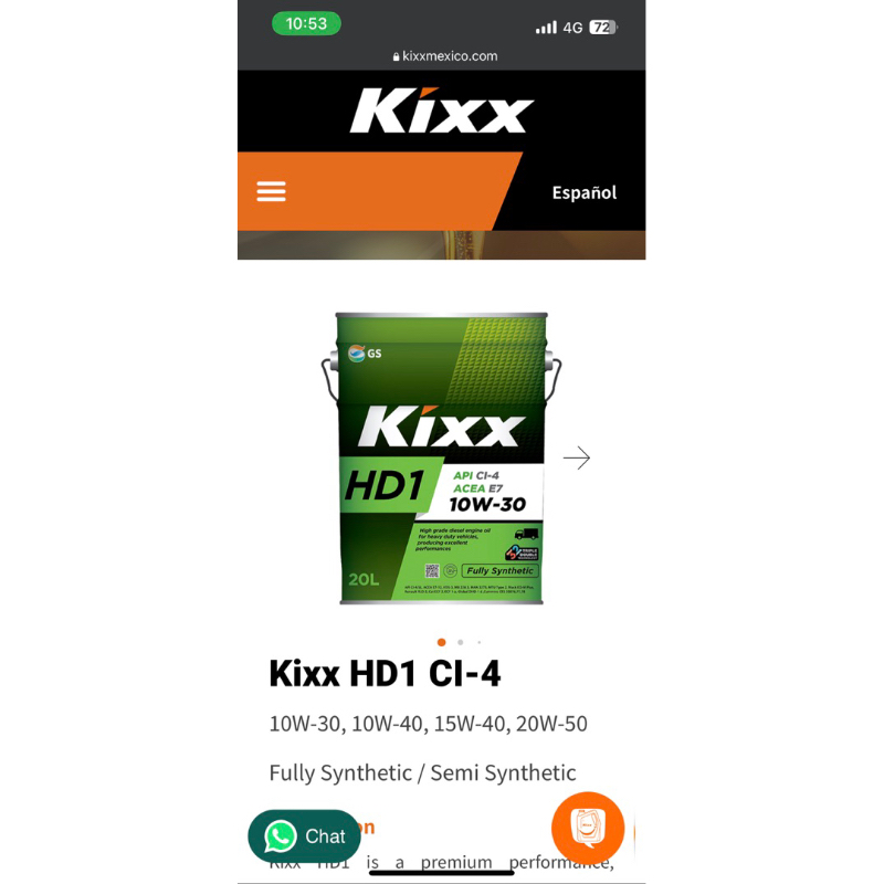 Kixx HD1 10-30 Fully Synthetic | Shopee Malaysia