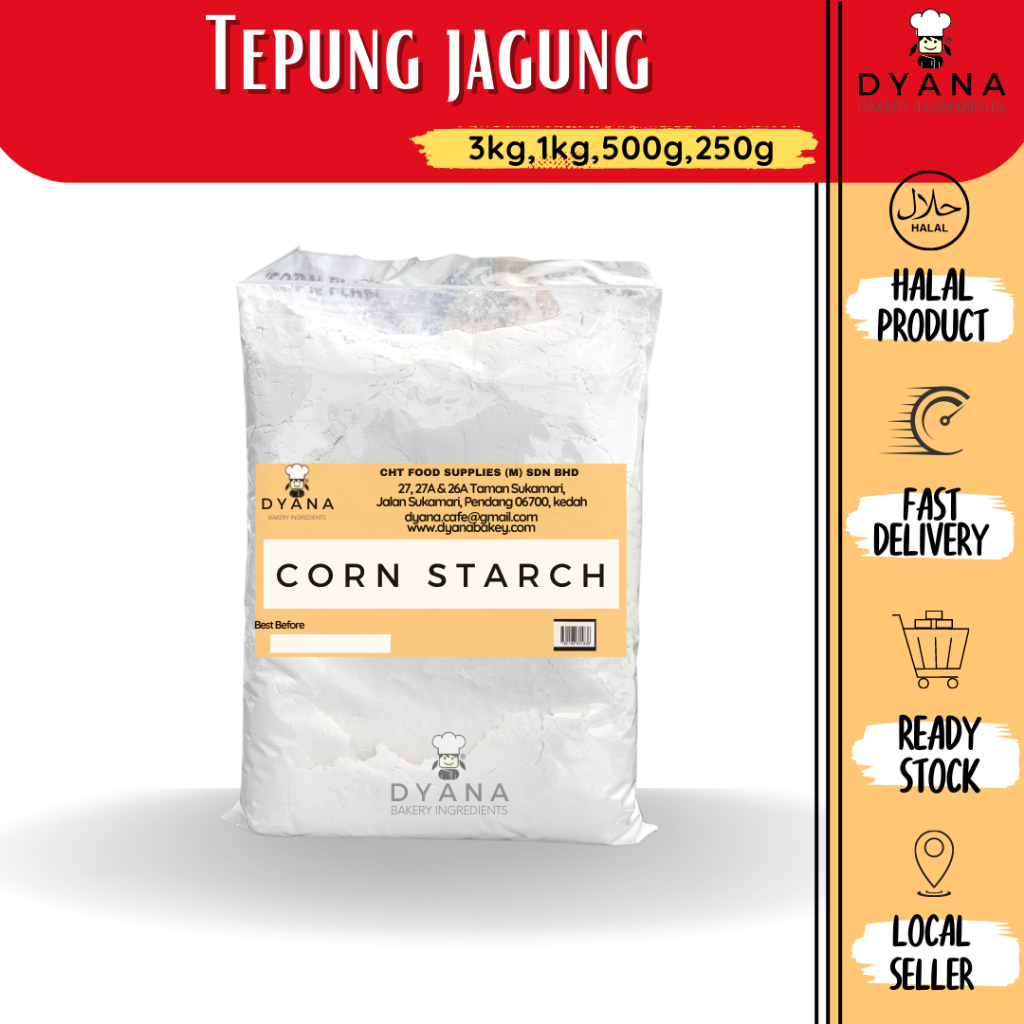 Corn Starch Tepung Jagung 1kg 500g Shopee Malaysia