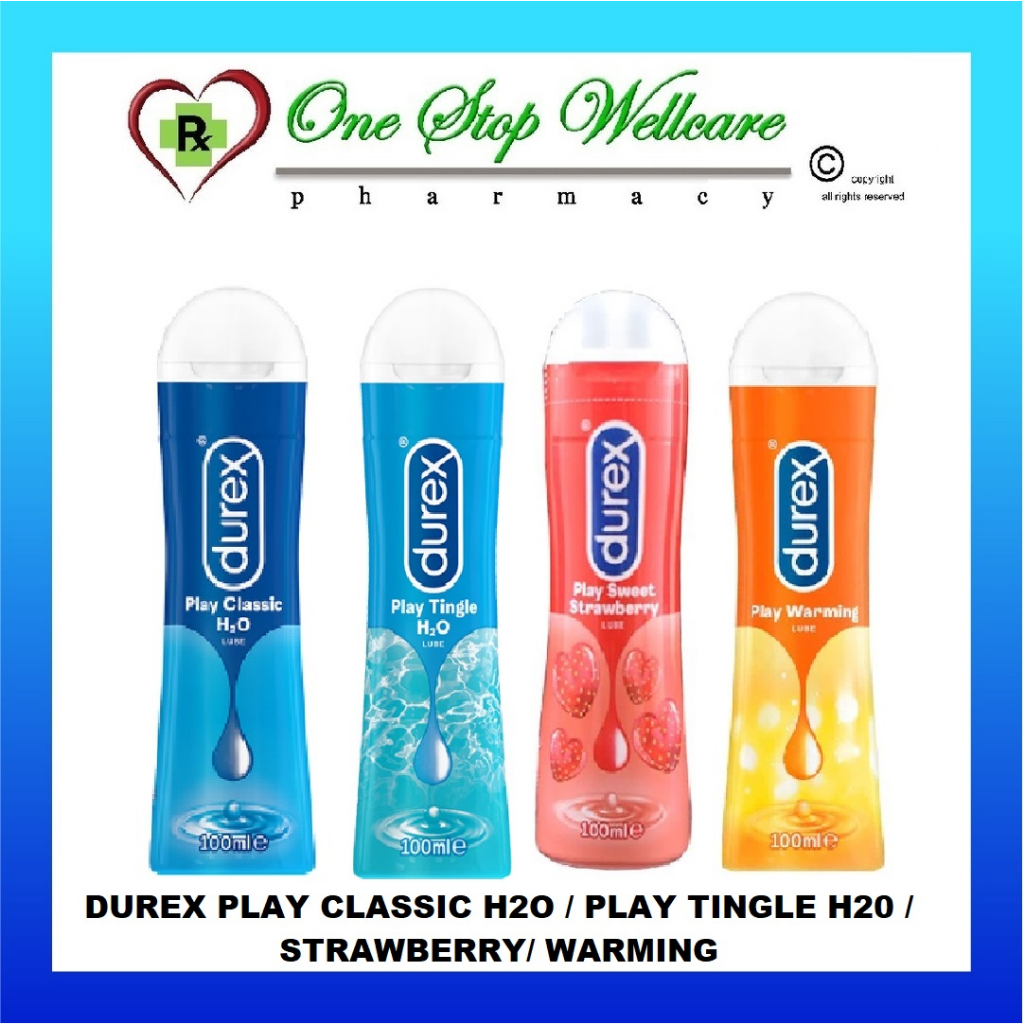 Durex Play Classic H2o 50ml100ml Play Tingle H20 Strawberry Warming 100ml Shopee 