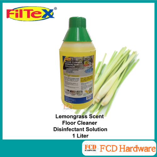 FILTEX Lemongrass Scent Floor Cleaner Disinfectant Solution - 1 Liter ...