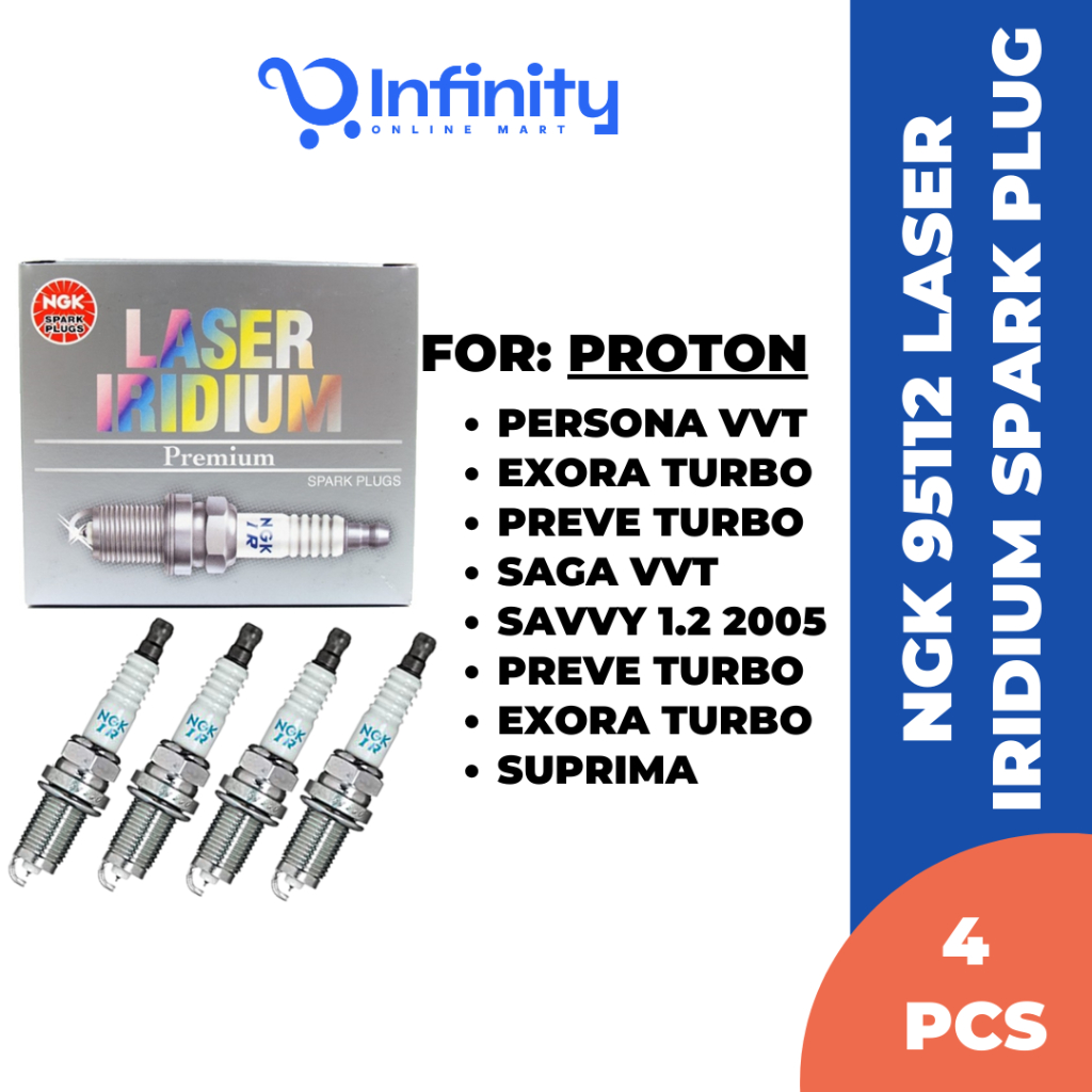 NGK 95112 Laser Iridium Spark Plug For Proton Saga VVT /Preve Turbo