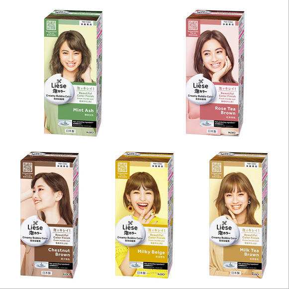 [READY STOCK] Liese Creamy Bubble Hair Color Milk Tea Brown/ Milky