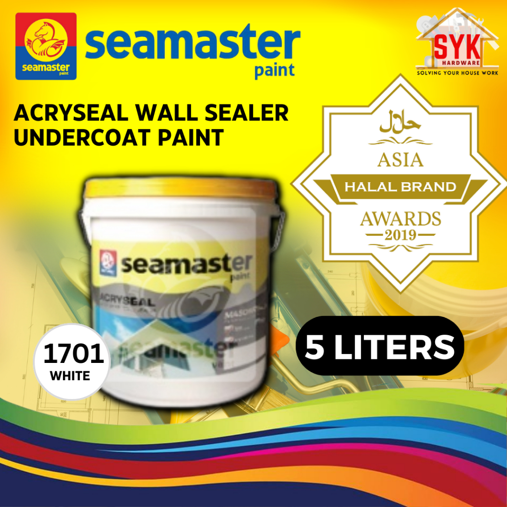 SYK Seamaster Paint 1701 5Liters Acryseal Wall Sealer Undercoat Paint