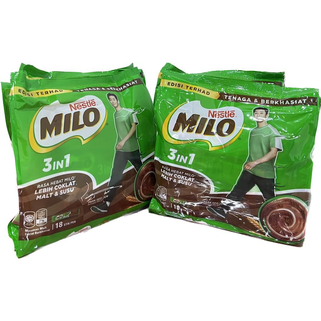 Nestle Milo 3 In 1 Activ Go Original 18 Sachets X 33g Shopee Malaysia