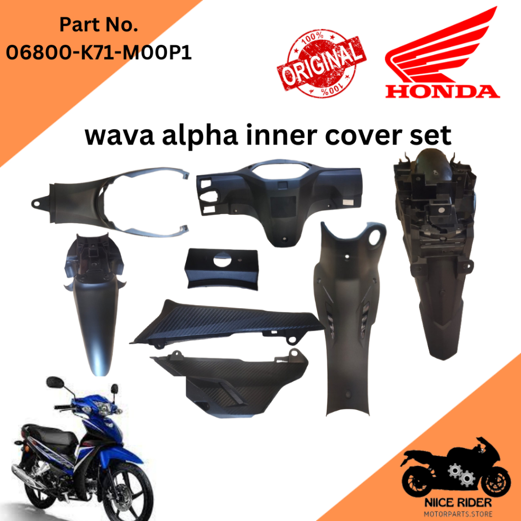 Wave Alpha Inner cover set v1 Honda original 100% 06800-K71-M00P1 ...