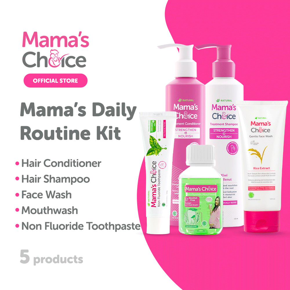 Mama's Choice Daily Routine Kit (Toothpaste + Mouthwash + Face Wash