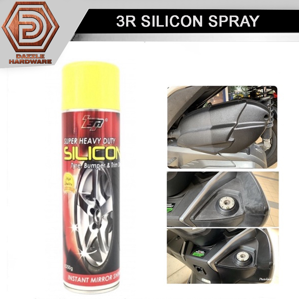 3R silicon spray shinny effect car tyre spray car bumper spray pengilat
